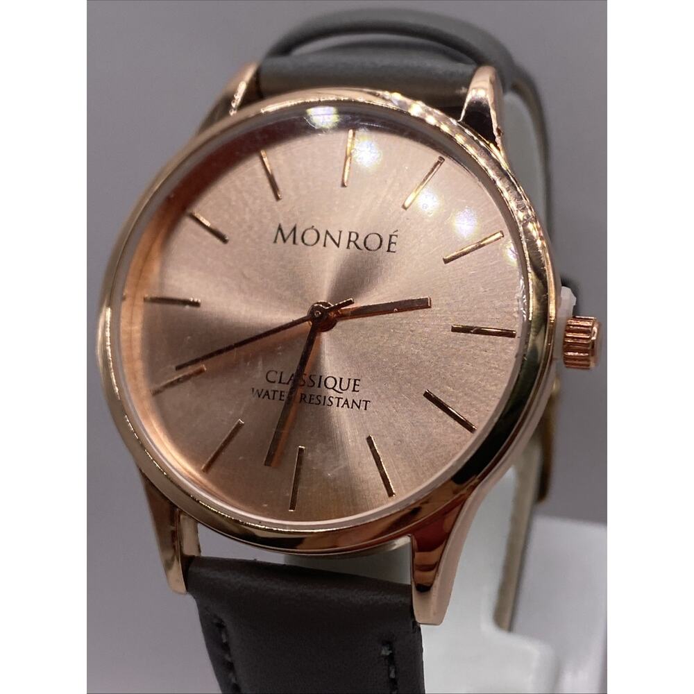 Monroe Watch - Classique Watch in Sunburst Solerose Works New Battery!